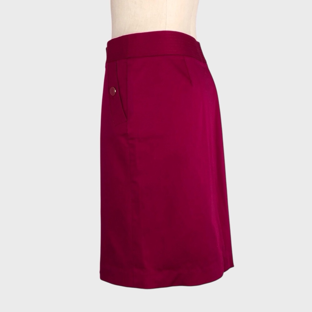 J Crew Stretch Cotton Pencil Skirt - Picture 4 of 5